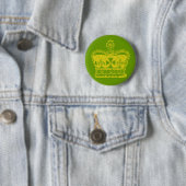 Badge Rond 5 Cm Graphisme Couronne Royale (En situation)