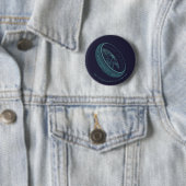 Badge Rond 5 Cm Graphisme de l'ANNEAU UNIQUE™ GOLLUM™ (En situation)