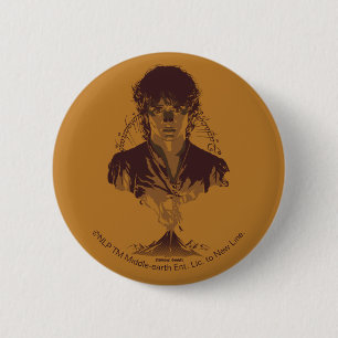 Badge Rond 5 Cm Graphisme de l'inscription Tengwar de FRODO™ MOUNT