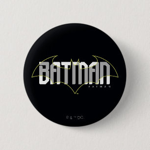 Badge Rond 5 Cm Graphisme Noms Hi-Tech Batman