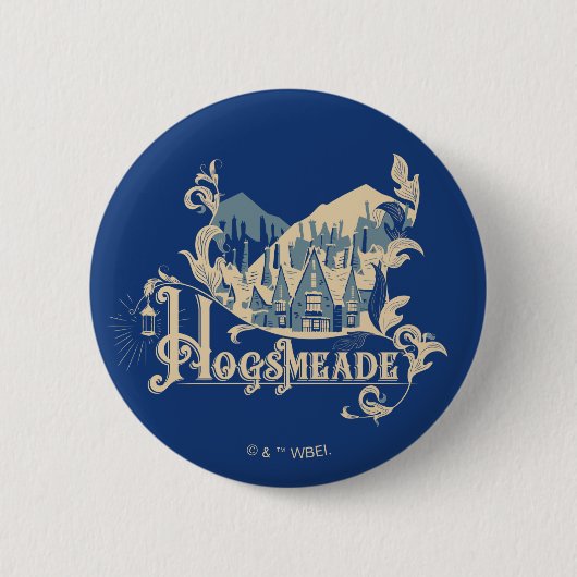 Badge Rond 5 Cm Graphisme Village Vintage HOGSMEADE™ (Devant)