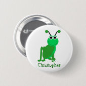 Badge Rond 5 Cm Grasshopper Design (Devant & derrière)