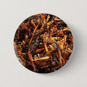 Badge Rond 5 Cm Grasshopper frit (Takkataen Thot) Alimentation asi