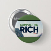 Badge Rond 5 Cm Gravier 2020 : Compostez les riches (Devant & derrière)