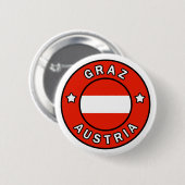 Badge Rond 5 Cm Graz Autriche (Devant & derrière)