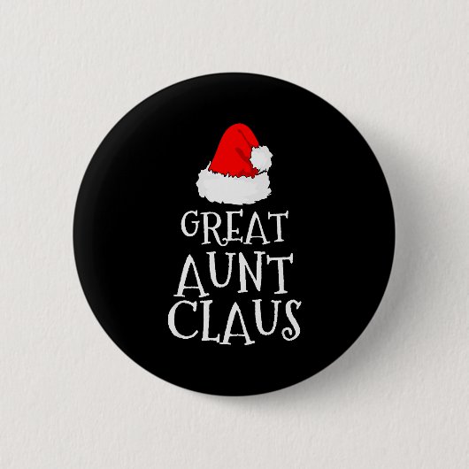Badge Rond 5 Cm Great Aunt Claus Christmas Santa's Pajama Family M (Devant)