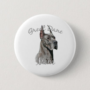 Badge Rond 5 Cm Great Dane (bleu) Maman 2