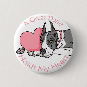Badge Rond 5 Cm Great Dane Holt Heart Mantle