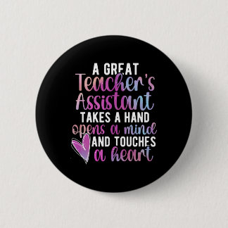 Badge Rond 5 Cm Great Teacher's Istant Teacher Teaching Istant For