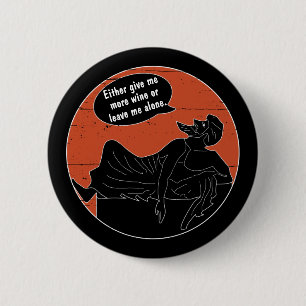 Badge Rond 5 Cm Grec Ancien En Symposium Canapé Donne-Moi Plus De 