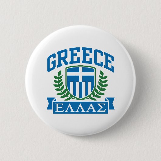 Badge Rond 5 Cm Grèce (Devant)
