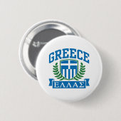 Badge Rond 5 Cm Grèce (Devant & derrière)