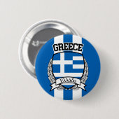 Badge Rond 5 Cm Grèce (Devant & derrière)