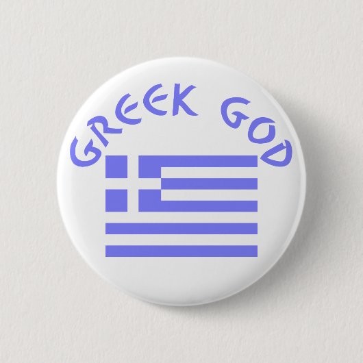 Badge Rond 5 Cm Greek God Flag of Greece (Devant)