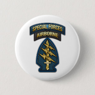 Badge Rond 5 Cm Green Berets SSI Edition spéciale