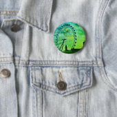 Badge Rond 5 Cm Green City Londres (En situation)