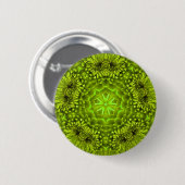 BADGE ROND 5 CM GREEN DAHLIA (Devant & derrière)