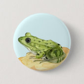 Badge Rond 5 Cm Green Frog (Devant)