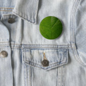 Badge Rond 5 Cm Green leaf (En situation)
