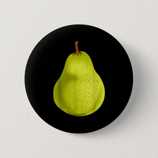 Badge Rond 5 Cm Green Pear Funny Fruit Costume (Devant)