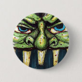 Badge Rond 5 Cm greenface (Devant)