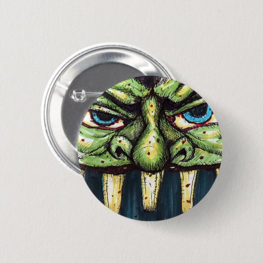 Badge Rond 5 Cm greenface (Devant & derrière)