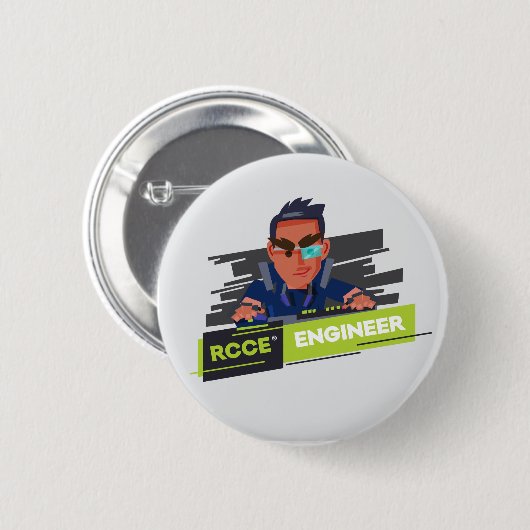 Badge Rond 5 Cm grêle (Devant & derrière)