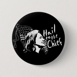 Badge Rond 5 Cm Grêle au bouton de chef