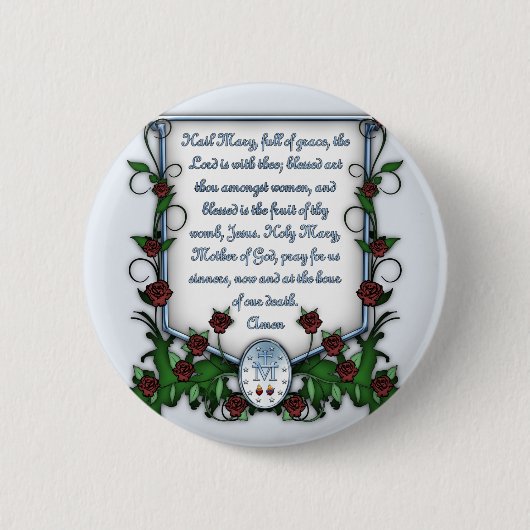 Badge Rond 5 Cm Grêle Mary (Devant)