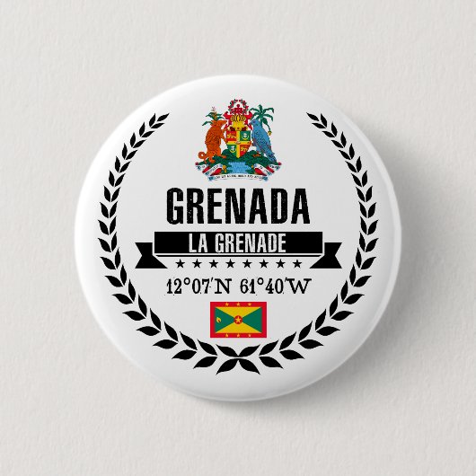 Badge Rond 5 Cm Grenade (Devant)