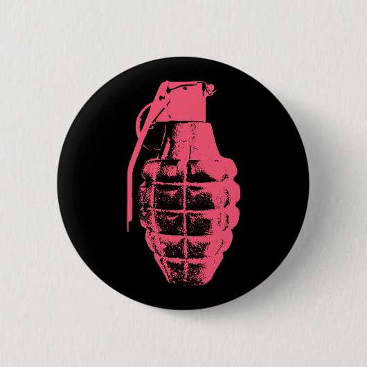 Badge Rond 5 Cm Grenade (Devant)