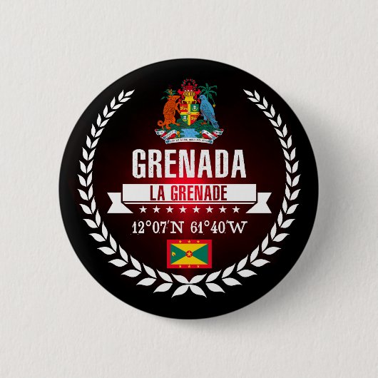 Badge Rond 5 Cm Grenade (Devant)