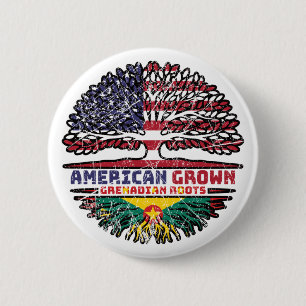 Badge Rond 5 Cm Grenade Grenade États-Unis États-Unis