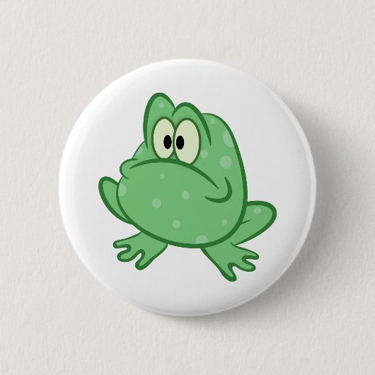 Badge Rond 5 Cm Grenouille (Devant)