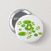 Badge Rond 5 Cm Grenouille (Devant & derrière)