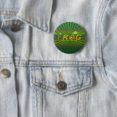 BADGE ROND 5 CM GRENOUILLE (En situation)