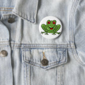 Badge Rond 5 Cm grenouille (En situation)