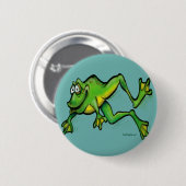 Badge Rond 5 Cm Grenouille (Devant & derrière)