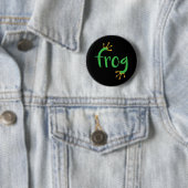 Badge Rond 5 Cm Grenouille (En situation)