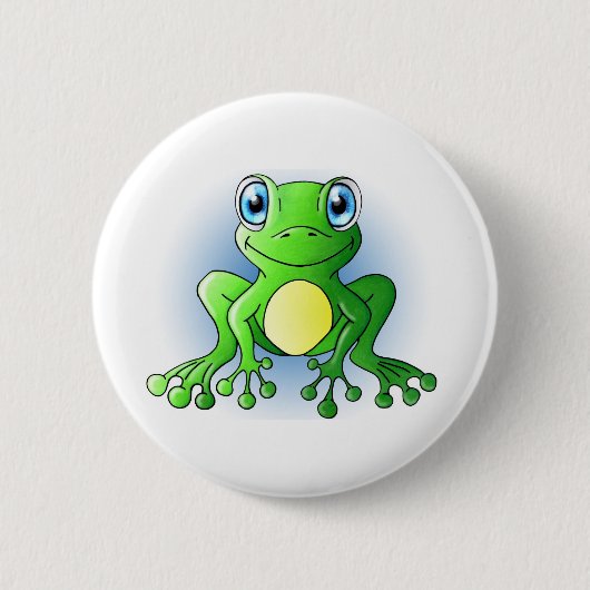 Badge Rond 5 Cm Grenouille (Devant)