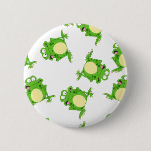 Badge Rond 5 Cm Grenouille
