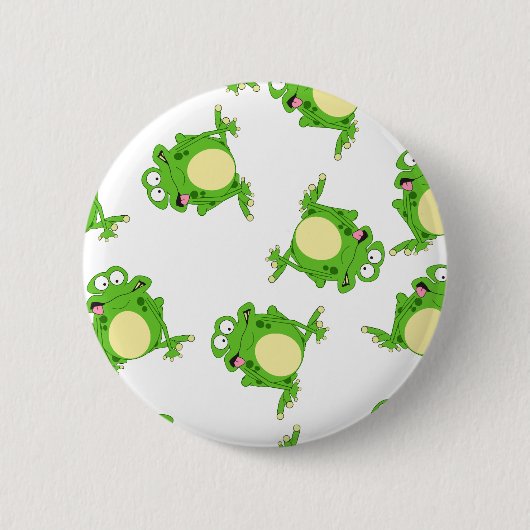 Badge Rond 5 Cm Grenouille (Devant)