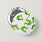 Badge Rond 5 Cm Grenouille (Devant & derrière)