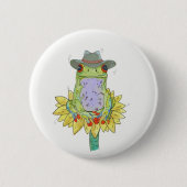 Badge Rond 5 Cm Grenouille (Devant)