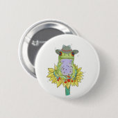 Badge Rond 5 Cm Grenouille (Devant & derrière)