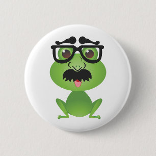Badge Rond 5 Cm Grenouille dans le déguisement
