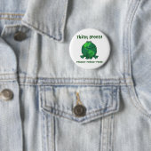 Badge Rond 5 Cm Grenouille de l'environnement de jour de la terre (En situation)