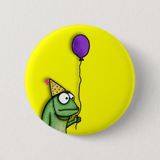 Badge Rond 5 Cm Grenouille de partie (Devant)
