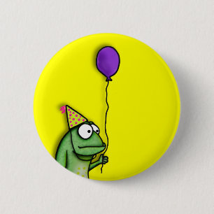 Badge Rond 5 Cm Grenouille de partie
