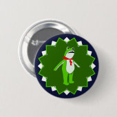 Badge Rond 5 Cm Grenouille de protestation contre les rois (Devant & derrière)